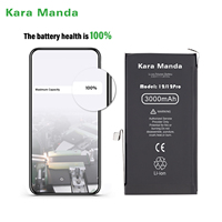 Nouvelle Batterie Kara Manda KM Sans Fenêtre Pop-up pour iPhone, 100% Santé, Double Connectivité, Remplacement de Batterie pour iPhone Modèles 6 à 14