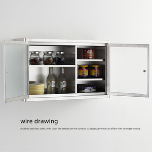 Armoire de rangement en acier inoxydable de haute qualité, armoire de cuisine, armoire murale de rangement - Product Image 4