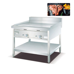 Equipo de cocina comercial Restaurante Encimera Parrilla de gas Lava Rock BBQ Steak Griddle Alimentado por energía eléctrica para uso en panadería - Product Image 1