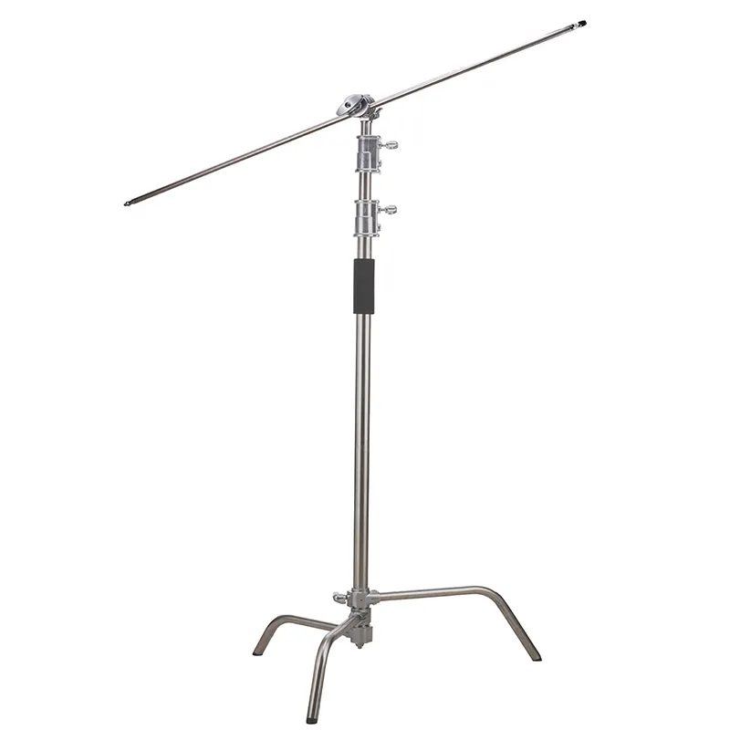 Stainless Steel 3.3M Heavy duty C stand photography light stand professional multi-function c-stand with Extension Arm Grip Head