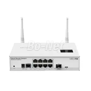 Mikrotik CRS109-8G-1S-2HnD-IN eight Gigabit Ethernet ports high power 2.4GHz wireless AP supports 10-57V and a L3 network switch