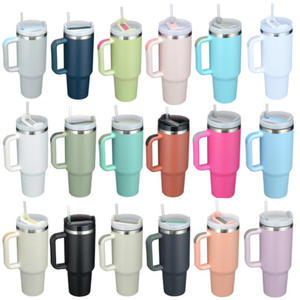 Mug isotherme en acier inoxydable 4.0 de 40 oz, sans BPA, anti-fuite, avec logo personnalisable pour la Saint-Valentin 2025, rouge - Product Image 5