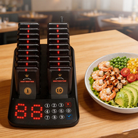 Système d'appel de restaurant par vibration, buzzer et clignotement - Solution efficace pour l'appel en file d'attente dans les services de restauration très fréquentés
