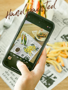 Papel de Cocina Antiadherente Desechable para Freidora de Aire KLH237 de Grado Alimenticio, Papel Absorbente de Aceite para Hornear - Product Image 2