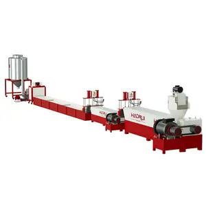 Single Screw Machine for Granule Plastic Extrusion Production Line PP HDPE LDPE Pelletizer and Granulator for PET Pelletizing