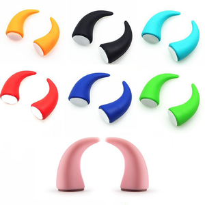 Casque de moto à <span class=keywords><strong>corne</strong></span> de démon 2 pièces décoré avec une ventouse de <span class=keywords><strong>corne</strong></span> grande <span class=keywords><strong>corne</strong></span> avec lumière sur le casque de moto - Product Image 5