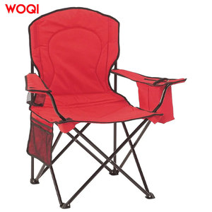 Chaise de plage pliable Woqi en tissu Oxford rouge, chaise de camping portable avec sac de transport, design minimaliste - Product Image 5