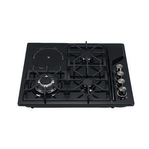 Piano Cottura a <span class=keywords><strong>Gas</strong></span> <span class=keywords><strong>Incasso</strong></span> a 4 Fuochi con Accensione Elettronica, Superficie in Acciaio Inox, per Uso Esterno e Domestico, <span class=keywords><strong>Forno</strong></span> da Cucina - Product Image 1