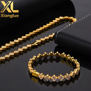 Wholesale 2026 New 14K Gold Filled Premium <b>Copper</b> Cut Claw Setting 0.3m Plating Vintage Elegant Four-Leaf Clover <b>Bangle</b> Unisex - Product Image 2