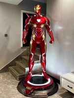 Figura de Iron Man de Marvel Personalizada de Alta Calidad, Estatua de Superhéroe de Fibra de Vidrio, Escultura de Iron Man, Estatua de Iron Man MK50 de Marvel