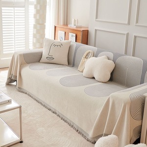 Kit de combinaison chenille géométrique anti-dérapant Ins hiver personnalisable housse de serviette de <span class=keywords><strong>canapé</strong></span> multifonctionnelle universelle - Product Image 3