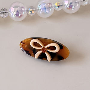 Molletta per capelli in versione coreana con Design a cuore da ragazza con bordo ovale in acetato per frangia per diverse acconciature - Product Image 4