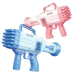 KSF vendita calda 32 fori razzo bolla mitragliatrice automatica bolle elettriche per bambini plastica gioco all'aperto giocattolo estivo 2-4 5-7 anni - Product Image 1
