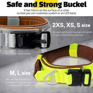 <span class=keywords><strong>Collar</strong></span> Táctico Ajustable para Perro con Hebilla Metálica, Fácil Control, Acolchado Suave y Asa de Tráfico - Product Image 5