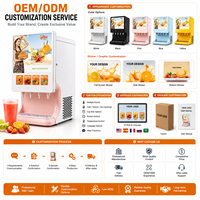 Distributeur de jus de fruits commercial de bureau OEM, machine à jus de fruits froids, machine à boissons commerciale