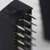 2,0mm 24 pines (3*8 pines) tres filas hembra Pin Header PCB conector chapado en oro 30 U"