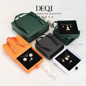 Biểu Tượng Tùy Chỉnh Kích Thước Trượt Vẽ Kéo Phong Cách Trượt Trong Ngăn Kéo Giấy Quà Tặng Đồ Trang Sức Đồ Trang Sức Vòng Bông Tai Vòng Cổ Thiết Lập Bao Bì Hộp - Product Image 5