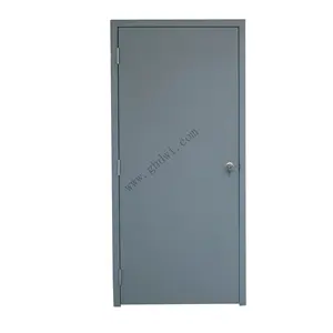 FM certificate Good Quality 3 hours fire rated Engineering Simple Steel Fireproof Door For Hotel Hospital