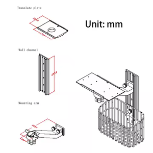 ที่ยึดทางการแพทย์แบบยืนติดผนังตัวยึดฮาร์ดแวร์ติดผนังสำหรับเครื่องทางการแพทย์สำหรับการตรวจสอบผู้ป่วย mindary Edan comen <span class=keywords><strong>biolight</strong></span> - Product Image 2