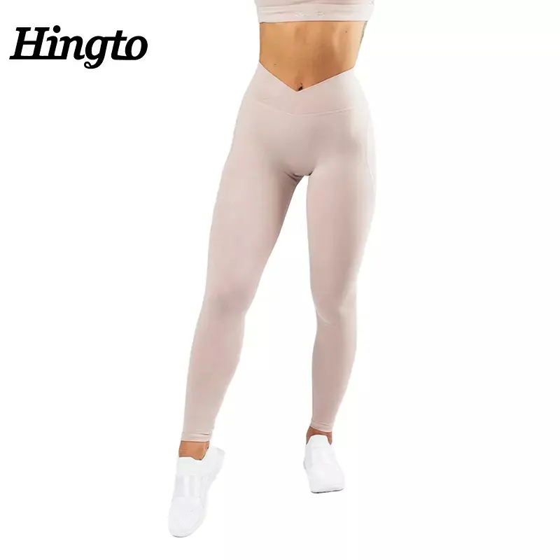 Custom high waist women yoga pants workout sport leggings fitness gym tights leggings for women scrunch butt