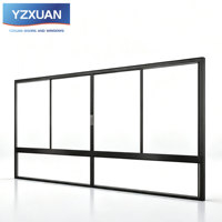 Ventana Corredera de Aleación de Aluminio Personalizada, Horizontal, con Doble Vidrio Aislante, Mosquitera, Insonorizada, Aislamiento Térmico, para Baño y Hotel