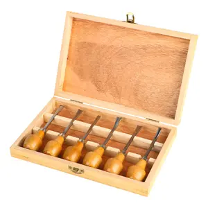 Juego de cinceles para tallar madera, 12 piezas, SK7, acero al carbono,  herramientas para tallar madera, juego de herramientas para carpintería con