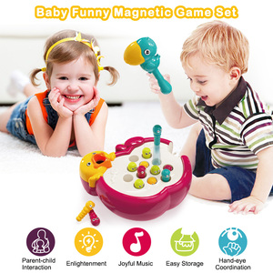 Gran oferta, juguetes de aprendizaje Montessori para bebés, juguete de pesca para niños, juego de mesa de gusano interactivo electrónico - Product Image 2