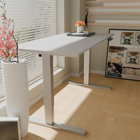 Bureau debout électrique ergonomique moderne avec 3 mémoires de hauteur, verrouillage de sécurité enfant, cadre en acier réglable pour bureau à domicile