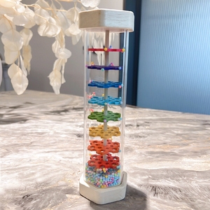 Trẻ mới biết đi nhạc cụ đồ chơi kích thước lớn bằng gỗ mưa trống cầu vồng dính đồ chơi âm nhạc - Product Image 2