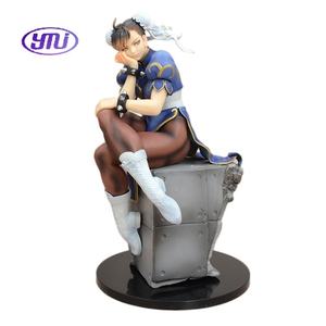 Street Fighter 5 <span class=keywords><strong>Chun</strong></span> <span class=keywords><strong>Li</strong></span> sentado Pose Qipao figura modelo estatua coleccionable regalo Anime chica muñeca juego <span class=keywords><strong>de</strong></span> lucha juguete <span class=keywords><strong>de</strong></span> acción - Product Image 5