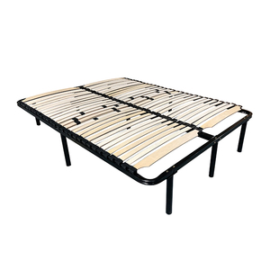 Estructura de <span class=keywords><strong>cama</strong></span> tamaño Queen ajustable con listones de madera, <span class=keywords><strong>base</strong></span> de <span class=keywords><strong>cama</strong></span> <span class=keywords><strong>minimalista</strong></span> para <span class=keywords><strong>base</strong></span> de colchón, diseño sin ruido - Product Image 1