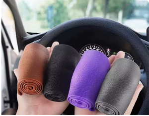 Nuevo colorido suave agradable a la piel 38CM silicona coche <span class=keywords><strong>volante</strong></span> cubierta <span class=keywords><strong>forro</strong></span> <span class=keywords><strong>volante</strong></span> Protector - Product Image 3