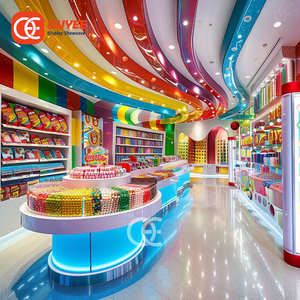 Новое украшение, современный сладкий прилавок, киоск, конфетный дисплей, светодиодный светильник, конфетный магазин - Product Image 3