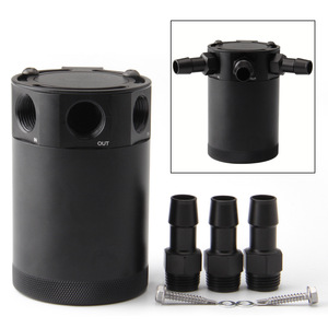 Bidon à huile respirant à trois trous 96 mm x 63 mm en aluminium, outil de réparation automobile pour récupération d'huile usagée avec double sortie - Product Image 4