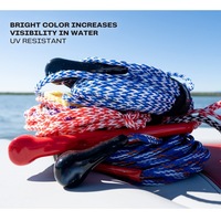 Corde de remorquage pour ski nautique modèle CL-1002, dimensions 20-75 pieds, pour bateau à moteur, hors-bord, lit gonflable, corde de charge et de remorquage