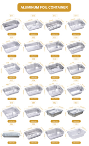 <span class=keywords><strong>Barquette</strong></span> en <span class=keywords><strong>aluminium</strong></span> jetable de <span class=keywords><strong>grande</strong></span> <span class=keywords><strong>taille</strong></span> rectangulaire argentée de 3000 ml, sur mesure, pour emballage alimentaire à emporter, avec couvercles - Product Image 5