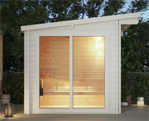 Appareil de sauna à vapeur Swankia, type cadre USA, sauna portable pour une personne, sauna domestique avec générateur de vapeur - Product Image 3