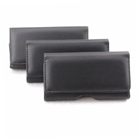 Étui de protection horizontal en cuir PU CasePeak avec clip ceinture pour smartphones – Style professionnel