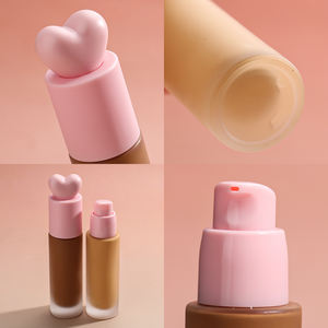 Flacon pompe givré brillant pour fond de teint Heart Cap, marque privée, 35 ml, 24 teintes, en stock - Product Image 4