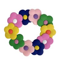 Fourre-tout de grande taille Beach Roses et lettres chiffres PVC personnalisé bricolage sac breloques accessoires en caoutchouc personnalisés