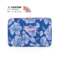 Housse de protection pour ordinateur portable personnalisée, style hawaïen, nouveau style, sac pour ordinateur portable, sac de rangement floral pour ordinateur portable, sac intérieur en nylon frais