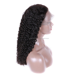 Pelucas de cabello humano virgen Brasileño sin pegamento,180% densidad color natural, rizada pelo pelucas full lace - Product Image 5