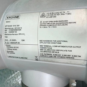 เครื่องวัดการไหลแบบโคริโอลิส Krohne OPTIMASS 6400C สำหรับของเหลวและก๊าซ, วัสดุสแตนเลส 316L, สัญญาณ 4-20mA/HART - Product Image 2