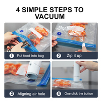 QH-H20 2026 Scelleuse sous vide et gonfleur d'air portatif le plus vendu - Scelleuse alimentaire électrique -65 kPa avec boîte cadeau pour la cuisine