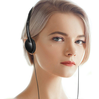 Casque filaire de haute qualité avec prise jack 3,5 mm, casque musical pour salle de classe, compagnie aérienne, hôpital, écouteurs filaires