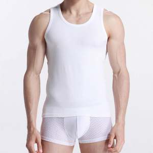 Joychuang buena calidad barato 100% algodón peinado hombres Camisetas interiores sin mangas tanque para entrenamiento para hombres - Product Image 2