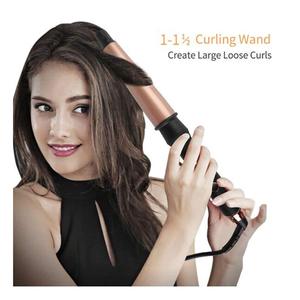 Fer à friser et à lisser double usage 32 mm, céramique tourmaline, 5 réglages de température, <span class=keywords><strong>appareil</strong></span> de coiffure très vendu - Product Image 2