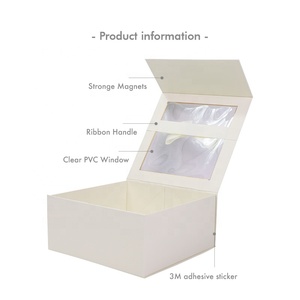 Cajas de regalo Kraft blancas plegables con cierre magnético, laminación mate brillante, ventaja UV para impresión en relieve de alimentos y cosméticos - Product Image 6
