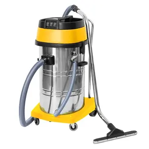 Factory 80L stainless steel mute type dust suction machine wet dry vacuum cleaner