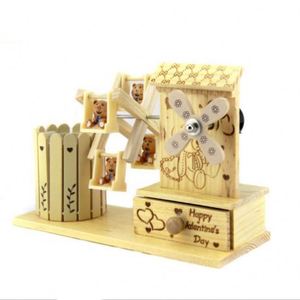 Wholesale Wooden Pen Holder Windmill <b>Music</b> <b>Box</b> for Mechanism - Product Image 4